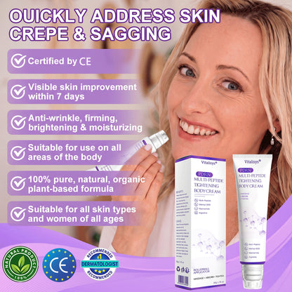 Vitalisys® PDRN Multi-Peptide Massaging Body Roller Cream ✅- Anti-aging, Hydrating, Skin Firming & Lifting, Skin Repair, Even Tone, Acne and Dark Spot Treatment, Wart and Mole Removal, and Psoriasis Relief 🌷