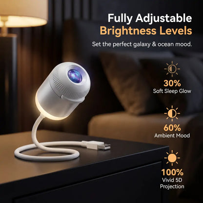PKNEW® 🍉 360° Galaxy & Ocean Wave Ambient Projector🍀