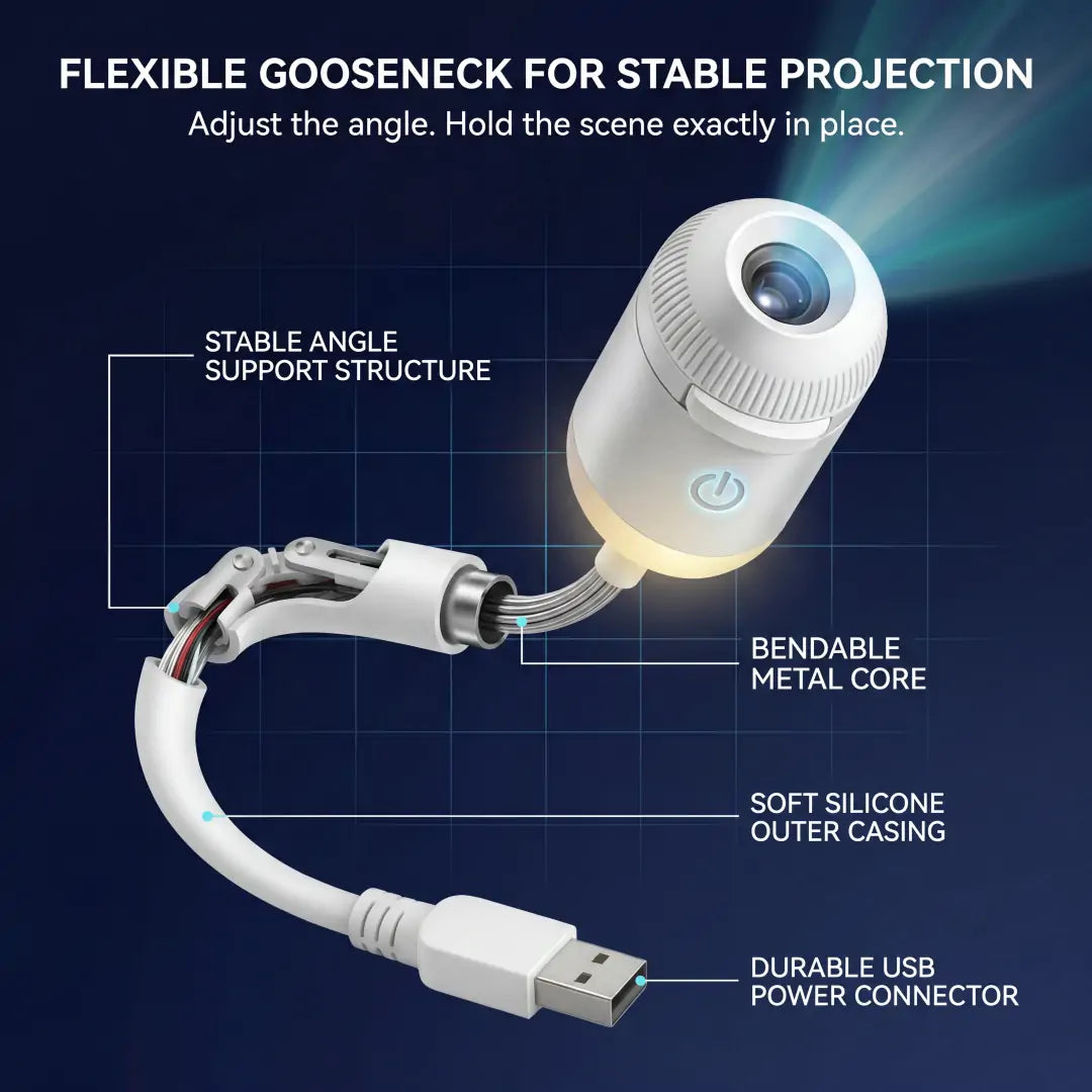 PKNEW® 🍉 360° Galaxy & Ocean Wave Ambient Projector🍀
