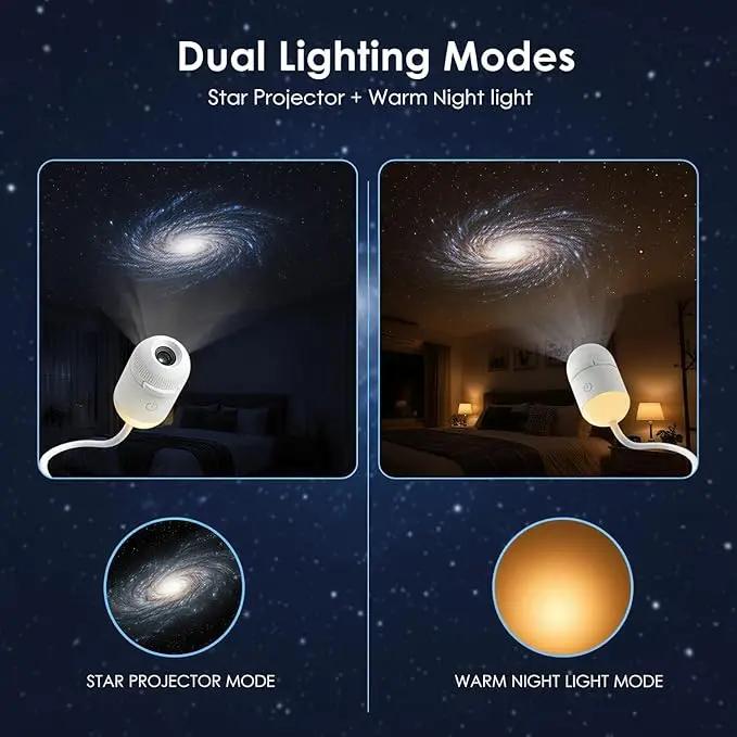 PKNEW® 🍉 360° Galaxy & Ocean Wave Ambient Projector🍀