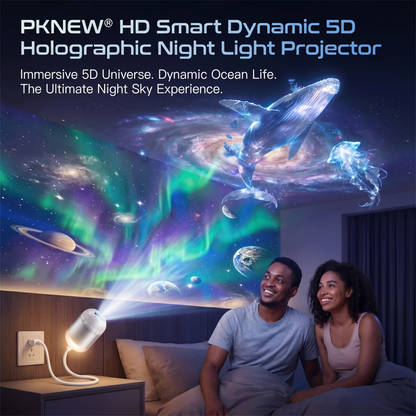 PKNEW® 🍉 360° Galaxy & Ocean Wave Ambient Projector🍀